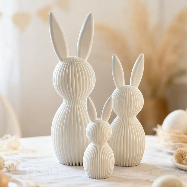 Coelhos Decorativos De Páscoa Kit 2/3 Coelhos Enfeite Decoração Mesa Casa Sala em Oferta na Shopee