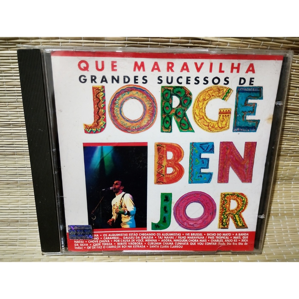 CD Jorge Ben Jor - Que Maravilha - Os Grandes Sucessos de Jorge Ben Jor - Ano 1993