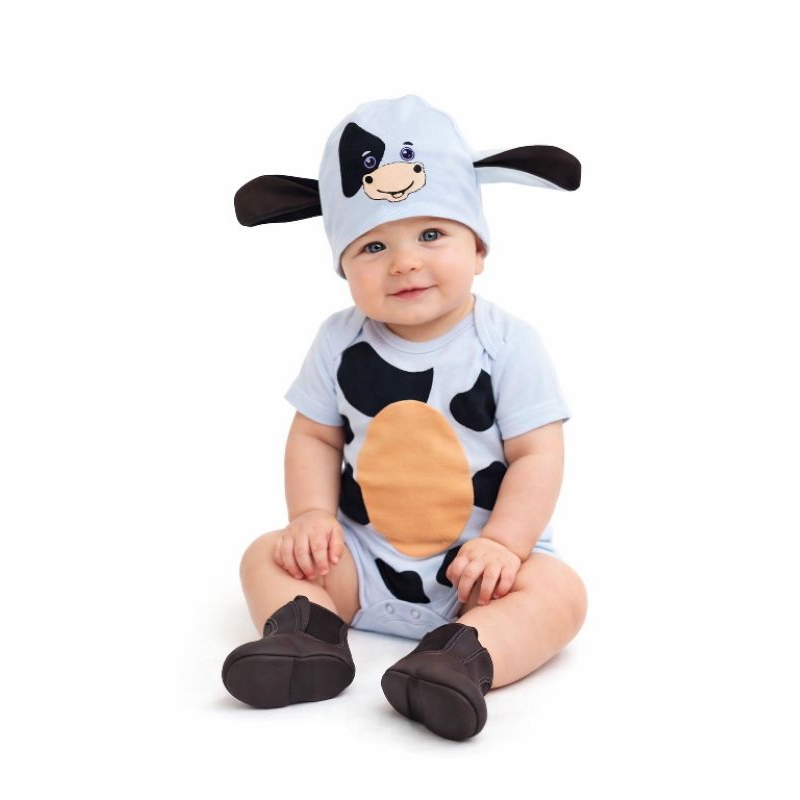 Body Temático Bezerro, bezerrinho com acessórios opcionais, Vaquinha mesversário bebê. em Oferta na Shopee