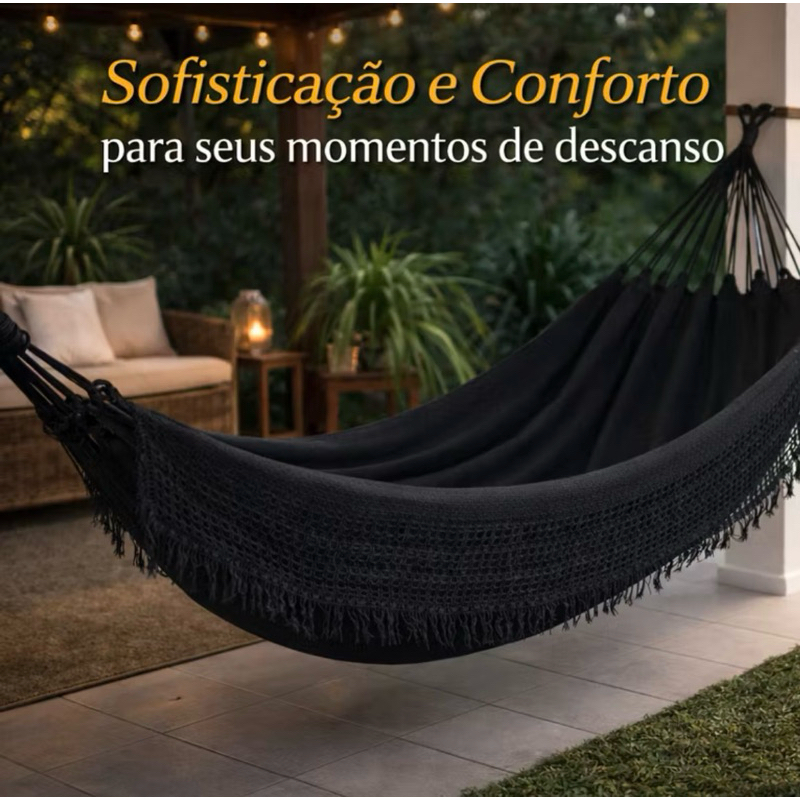 Rede De Dormir Descanso Jeans Mesclado Algodão em Oferta na Shopee