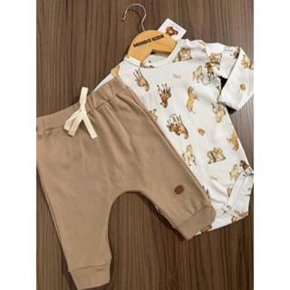 Conjunto Body e Calça  Cavalo Algodão Egípcio Mini&Co Bebê Menino em Oferta na Shopee