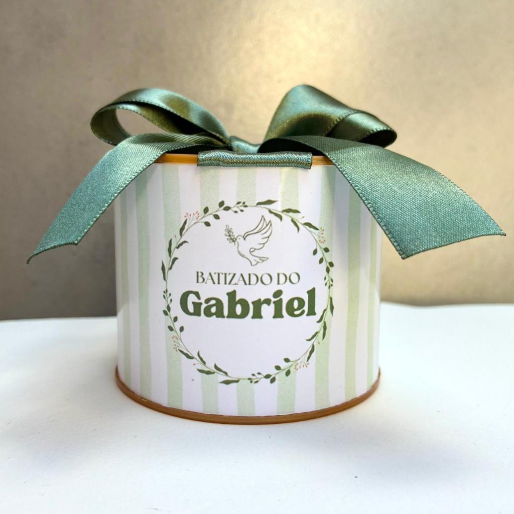 Kit Tubolatas personalizadas 5×6 - Lembrancinha batizado / comunhão / eucaristia / apresentação