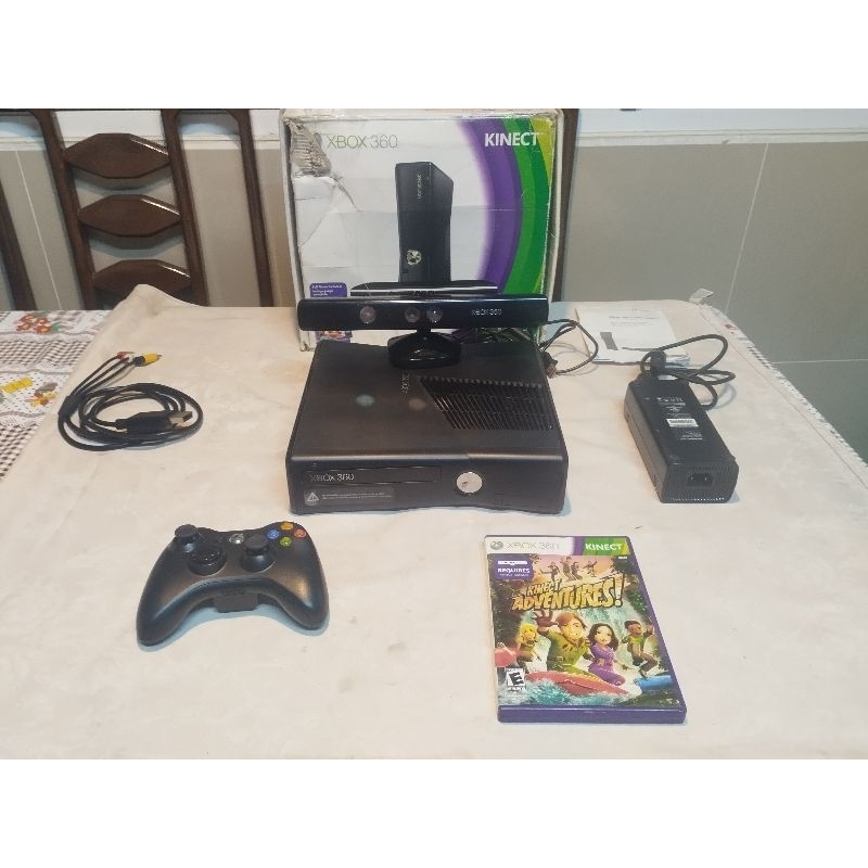 Xbox 360 slim rgh 500gb com Kinect