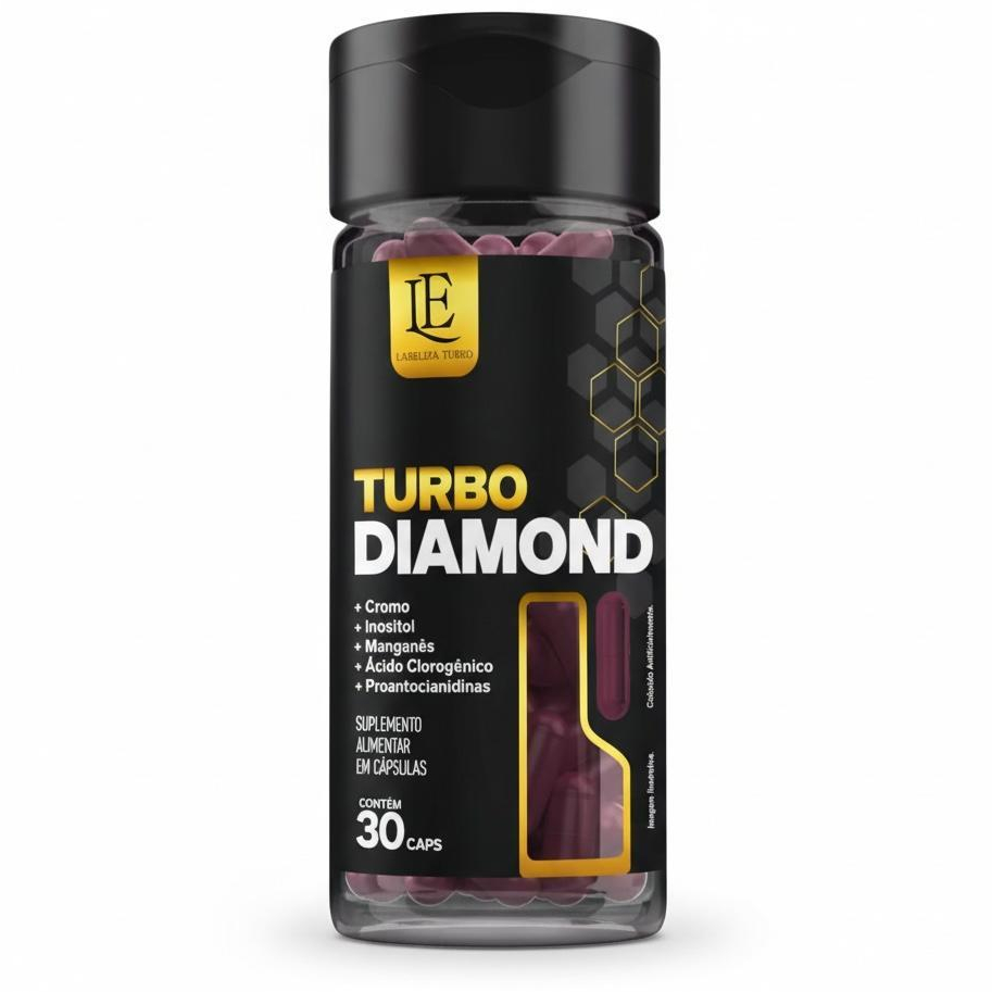 Turbo Diamond - Labeliza Suplemento Suporte para dietas - 30 capsulas