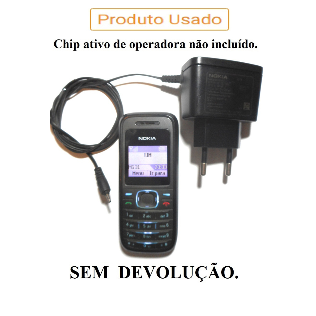 2G Nokia 1208 Antigo Celular Desbloqueado Lanterninha Escolas Carnaval Réveillon Estádios Shows