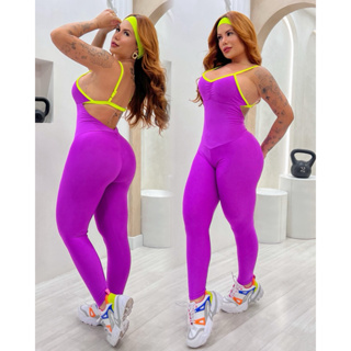 Macacão Cross moda gringa fitness costa nua RJ Rio de Janeiro em Oferta na Shopee