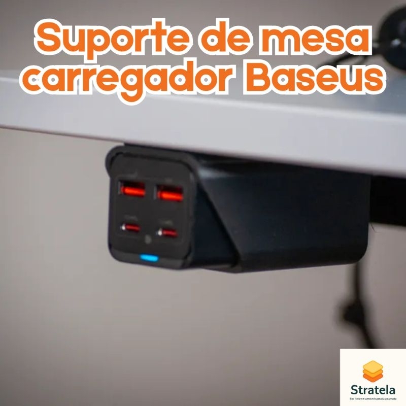 Suporte para carregador Baseus GaN 3 Pro Baslike 100w ou 65w