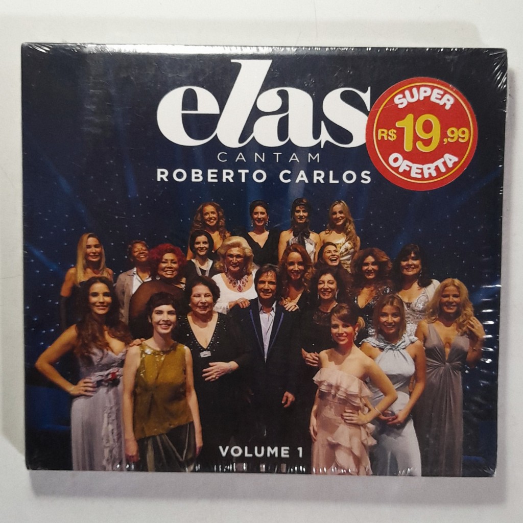 Cd Elas Cantam Roberto Carlos. Duplo, novo, lacrado. C/ Fernanda Abreu, Fafá, Zizi Possi etc