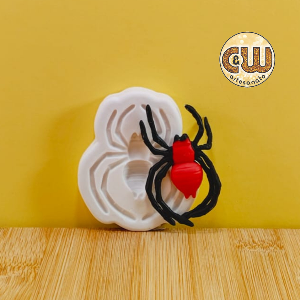 Molde de Silicone Aranha Homem Aranha Confeitaria e Artesanato