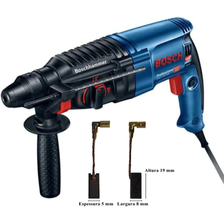 Escova De Carvão Martelete 11253 Novo Gbh2-24d/2-20 PREÇO DO 2 PAR = 4 UNID. em Oferta na Shopee