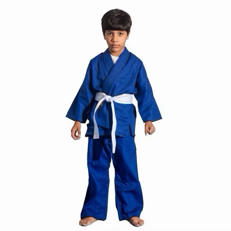 Kimono Infantil Branco p/ Jiu-Jitsu e Judô + Faixa Grátis reforçado