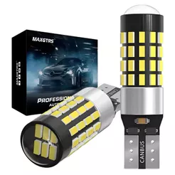 Par Led T10 54smd Extra Forte 6.000k 12/24v 8w T10 Branco Branca