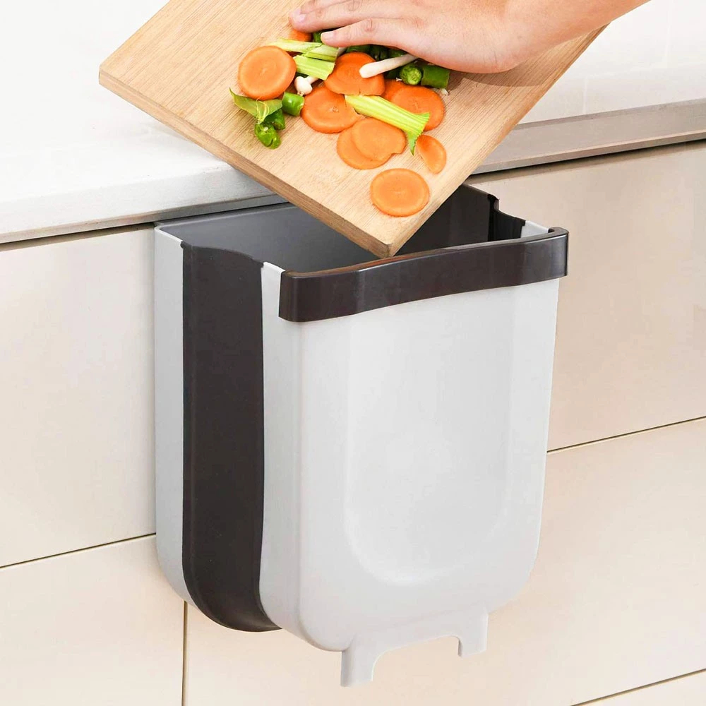 Lixeira de Cozinha Dobrável Branca Compacta Multiuso Extensível Adequado para cozinha em Oferta na Shopee