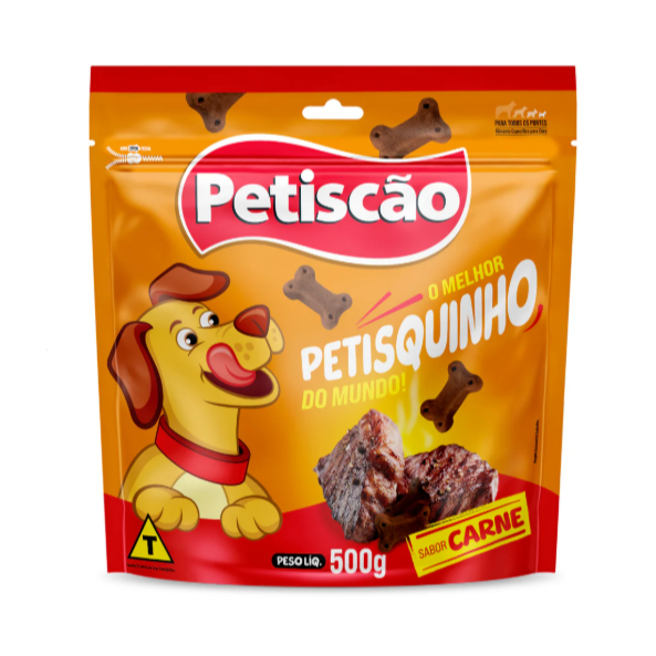 Bifinho Mastigável Petisquinho Petiscão sabor Carne 500 g