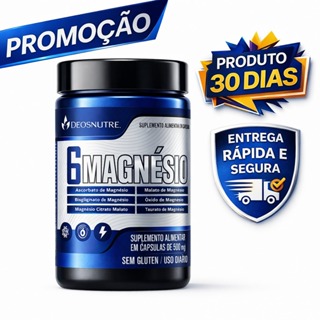 06 Magnésio ORIGINAL Ascorbato Bisglicinato Citrato Malato Óxido Taurato - ENVIO IMEDIATO em Oferta na Shopee