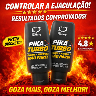 Kit 2 Gel Retardante Masculino Pika Turbo 15g | Controle da Ejaculação | Duração Performance | Sexy em Oferta na Shopee