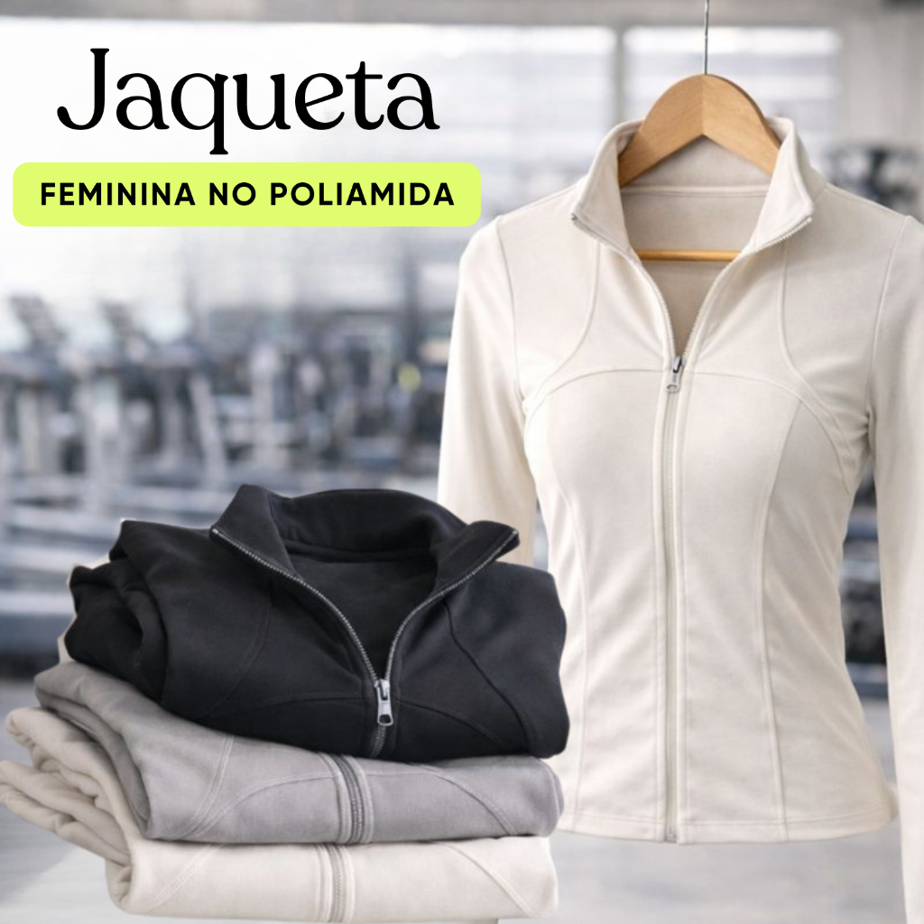 Jaqueta Esportiva Poliamida Feminina UV Dedal No Punho Zíper Frontal Manga Longa Confortável em Oferta na Shopee
