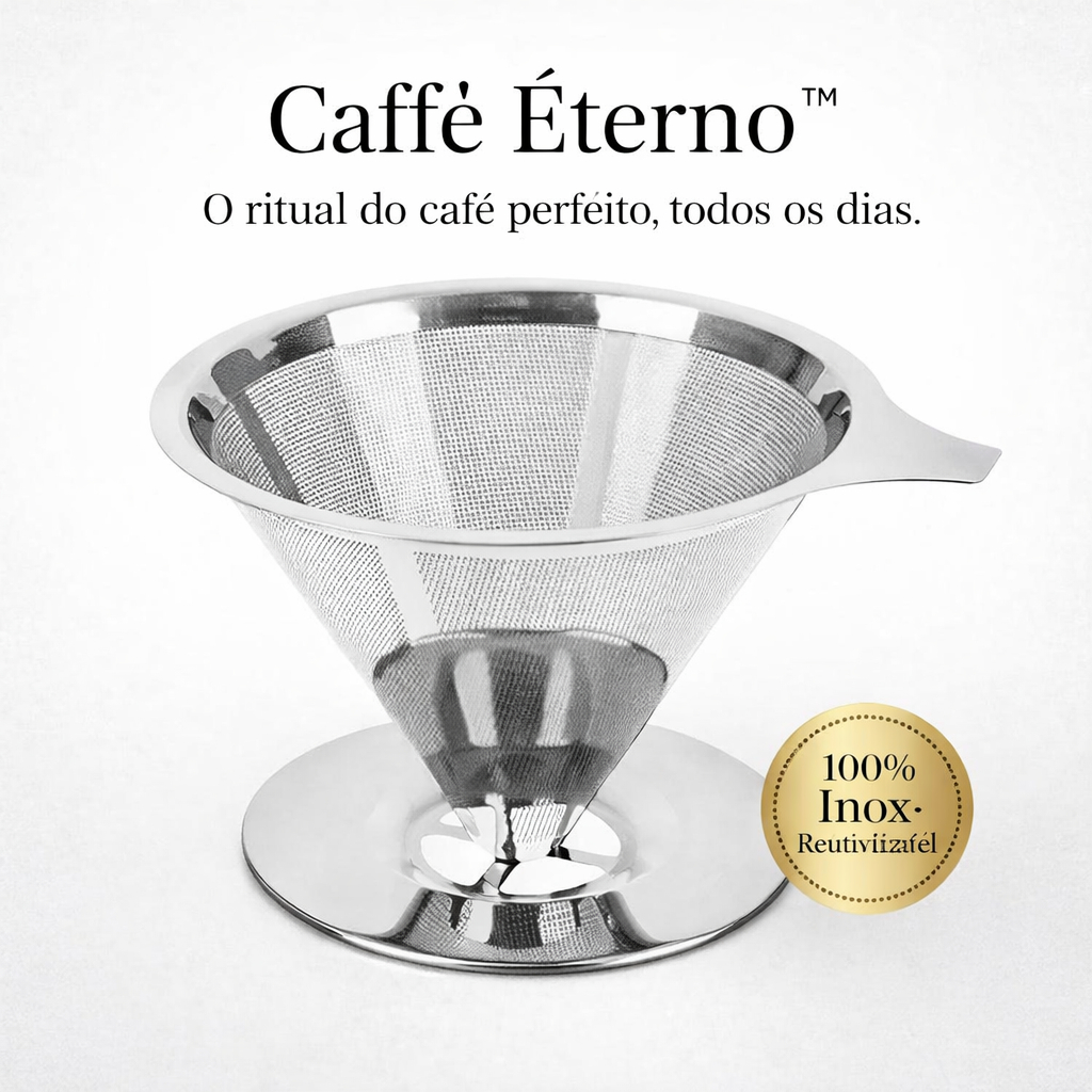 Filtro Coador De Café Inox 103 - Peneira Aço Reutilizável