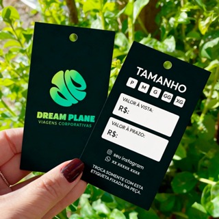 1000 Tags Personalizadas 300g - Etiquetas - Roupas e Acessórios em Oferta na Shopee