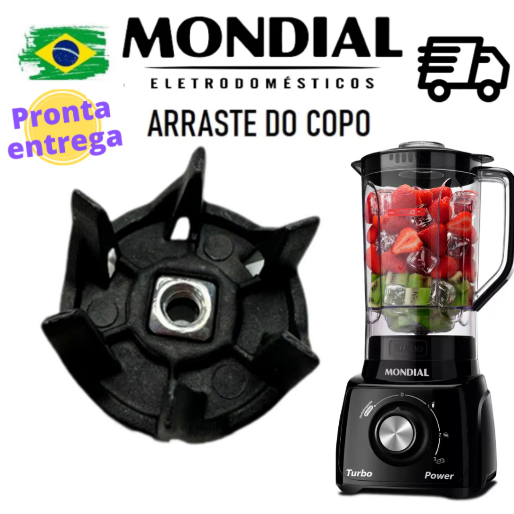 Arraste do copo do Liquidificador Mondial L99 FB (Com a porca) L99 FB