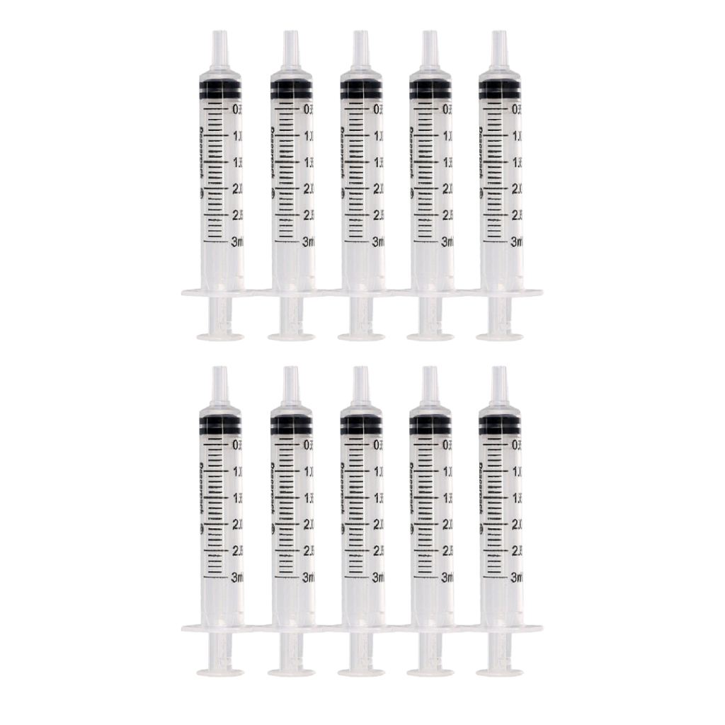 10x Seringa 3Ml Bico Luer Slip S/ Agulha - Descarpack