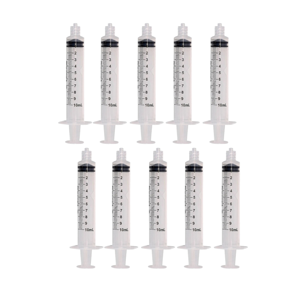 10x Seringa 10Ml Bico Luer Slip S/ Agulha - Descarpack