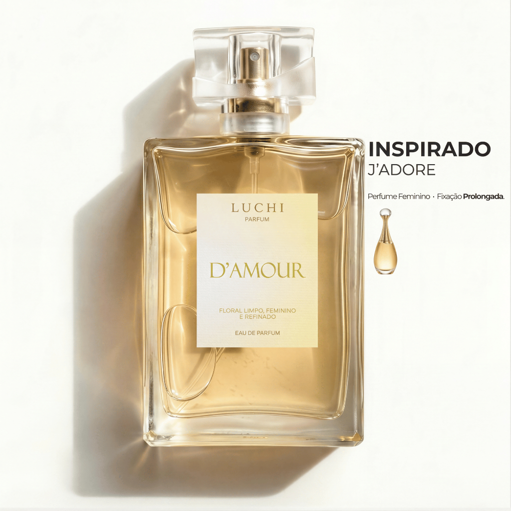 Perfume Feminino D'Amour Luchi Parfum (Aroma importado)  - Alta fixação em Oferta na Shopee