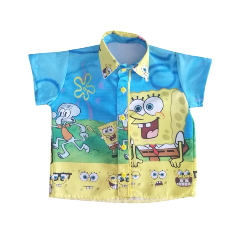 Camisa temática infantil Bob esponja