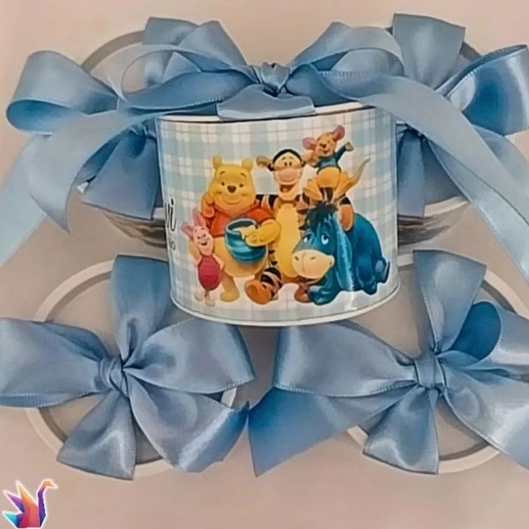 Tubolata Personalizada 5x6 Ursinho Pooh – Kit Festa Infantil - TODOS TEMAS