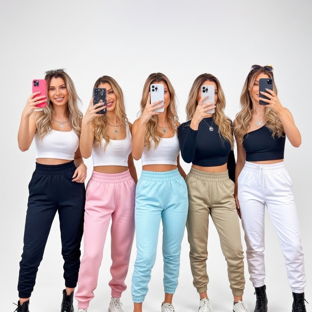 KIT 3 Calça de Moletom  Feminina - Calça de moletom peluciada feminina - Calça adulto feminino em Oferta na Shopee