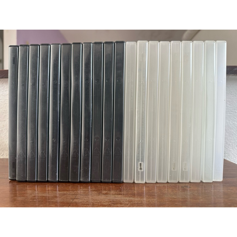 Lote com 5 Estojos de DVD, Case de DVD, BOX de DVD, Caixinha de DVD, Capa para DVD, Capinha de DVD