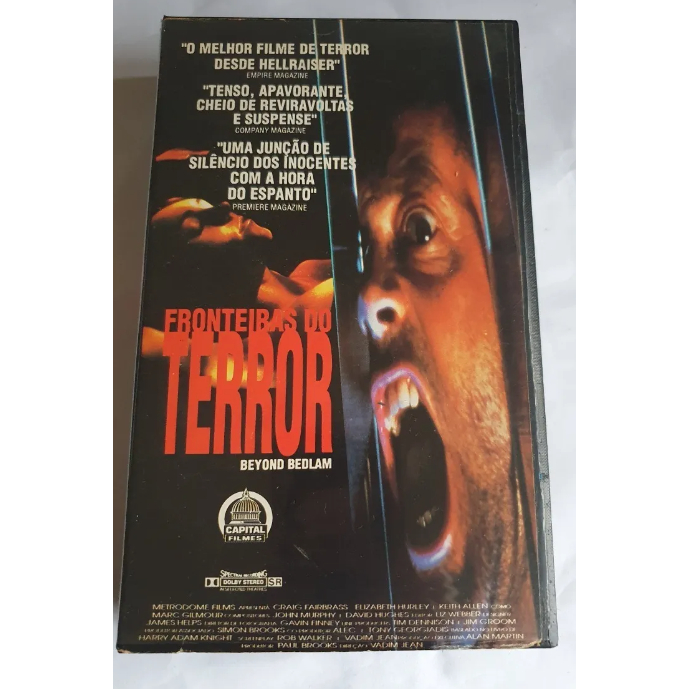 Fita Vhs Fronteiras Do Terror, Craig Fairbrass, Elizabeth Hurley