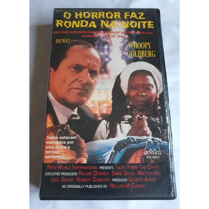 Fita Vhs O Horror Faz Ronda Na Noite, Bill Paxton,  Whoopy Goldberg, ver fotos