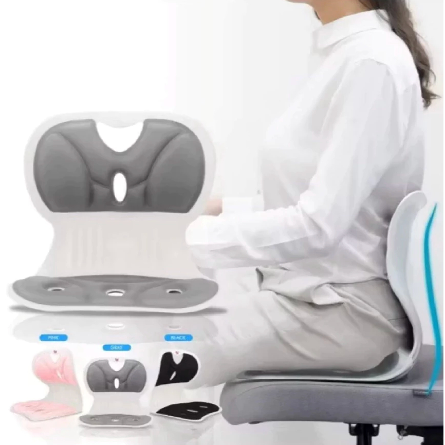 Almofada Ergonômica S Para Correção De Postura Cadeira De Apoio Lombar Almofada De Assento De Escritório