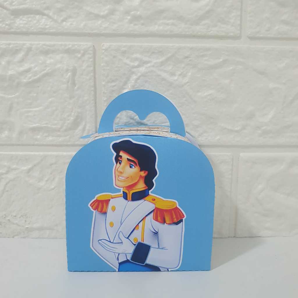 PEGUE E MONTE - Caixinha Maletinha lembrancinha Tema Príncipe Disney festa infantil personalizada