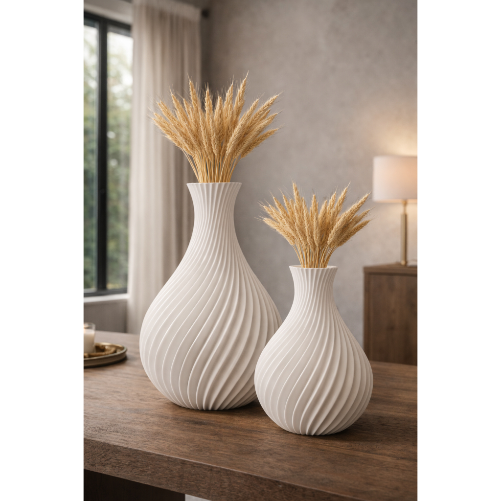 Vaso Decoração Lorena Moderno Kit 2 Peças Escandinavo Mesa Sala Centro Aparador Decoração Elegante em Oferta na Shopee