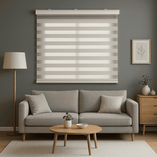 Persiana Rolô Double Vision (Zebra) Sunny com Bandô em Oferta na Shopee