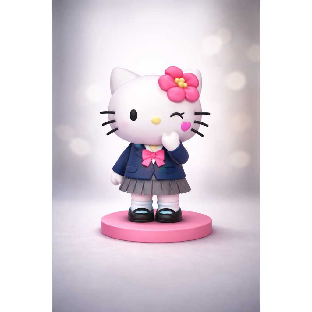 Hello Kitty - Estatueta - Figura em Resina - Colecionáveis - 10cm