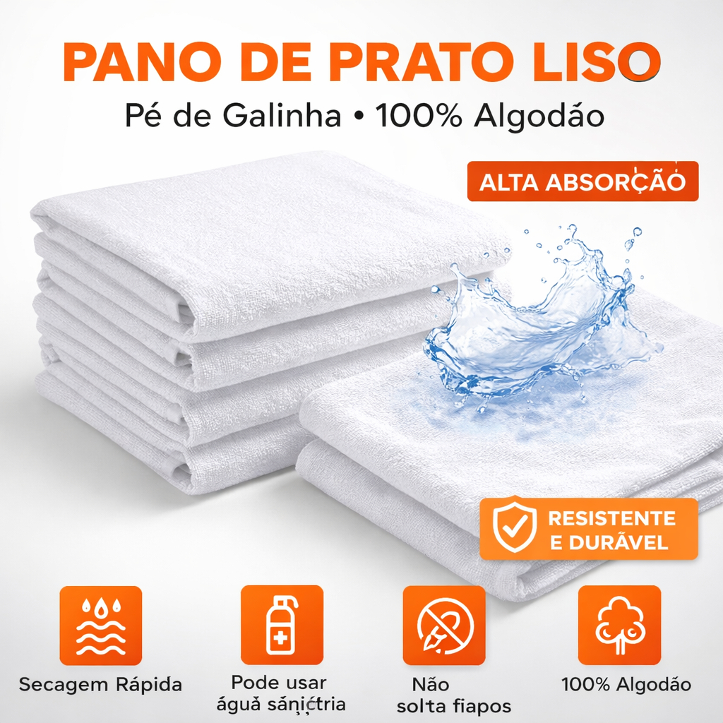 Pano De Prato Macio Encorpado Pé De Galinha H Carvalho Atacado em Oferta na Shopee