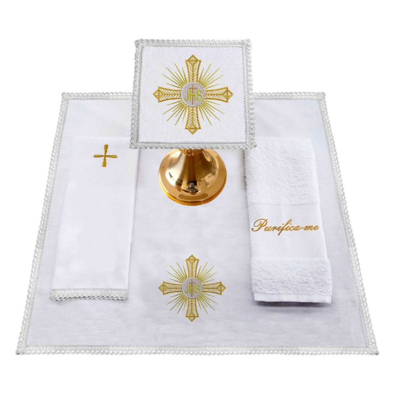 Alfaias Litúrgicas Kit Completo para Altar Igreja Católica Cores Liturgicas Cruz em Oferta na Shopee