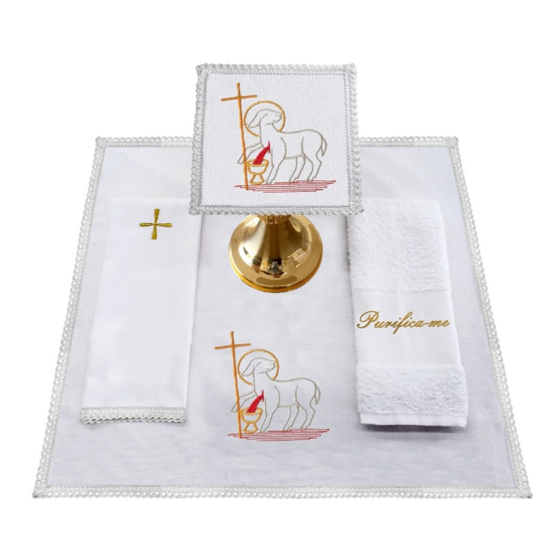 Alfaias Litúrgicas Kit Completo para Altar Igreja Católica Cores Liturgicas Cordeiro em Oferta na Shopee