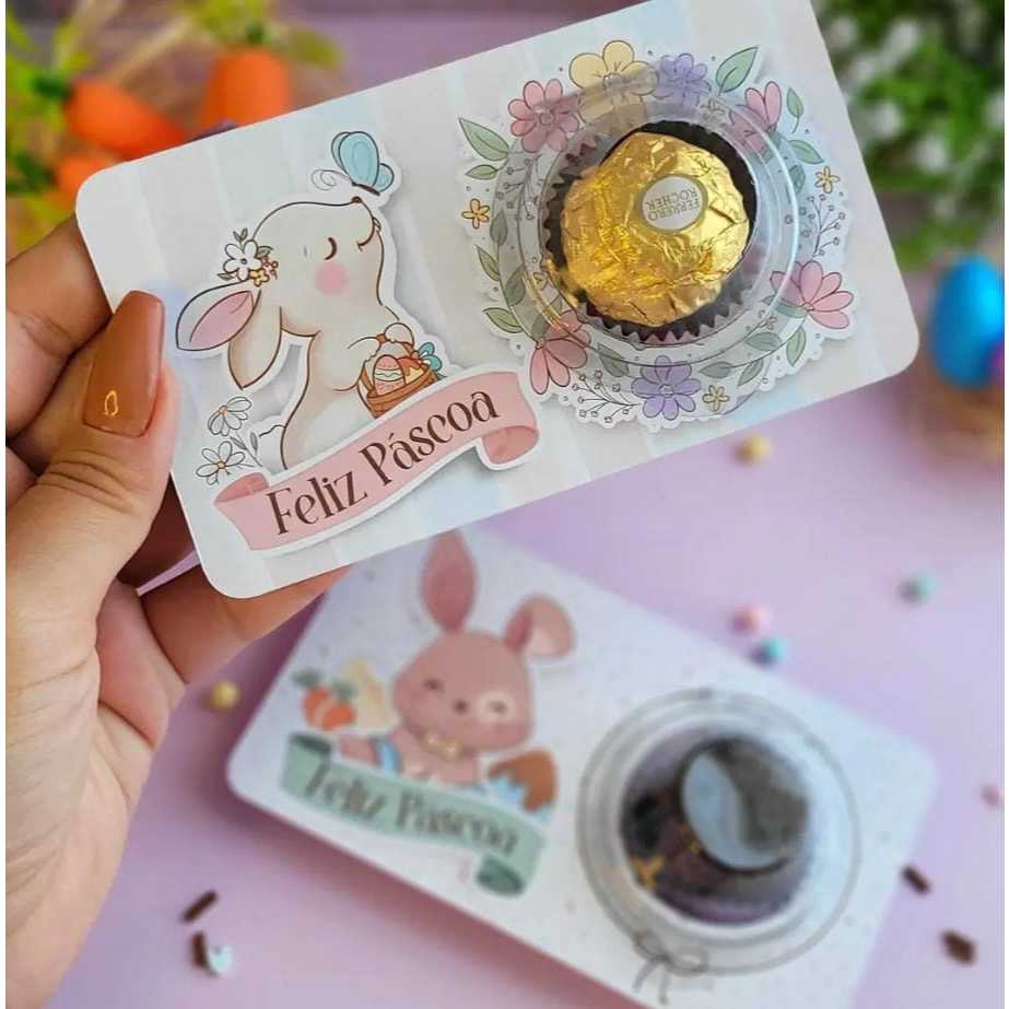 Card Blister - Lembrancinha Para Eventos Diversos de Páscoa (PRONTA ENTREGA)