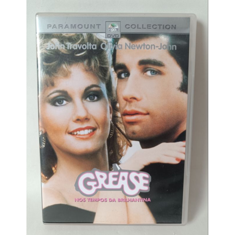 DVD Grease Nos Tempos da Brilhantina Dublado filme musical clássico John Travolta e Olivia Newton-John colecionador
