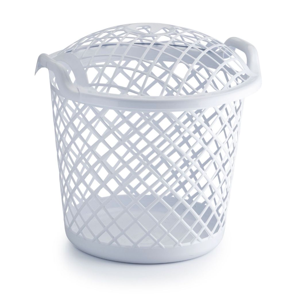 Cesto Resistente Para Roupa Suja Com Tampa Alça Telado De 30L Preto Cinza Branco Banheiro Lavanderia em Oferta na Shopee