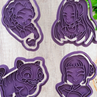 Cortador de Biscoito K-Pop Guerreiras – Molde para Confeitaria e Decorar