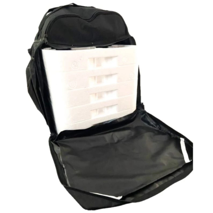Bag motoboy com suporte para marmita e quentinhas