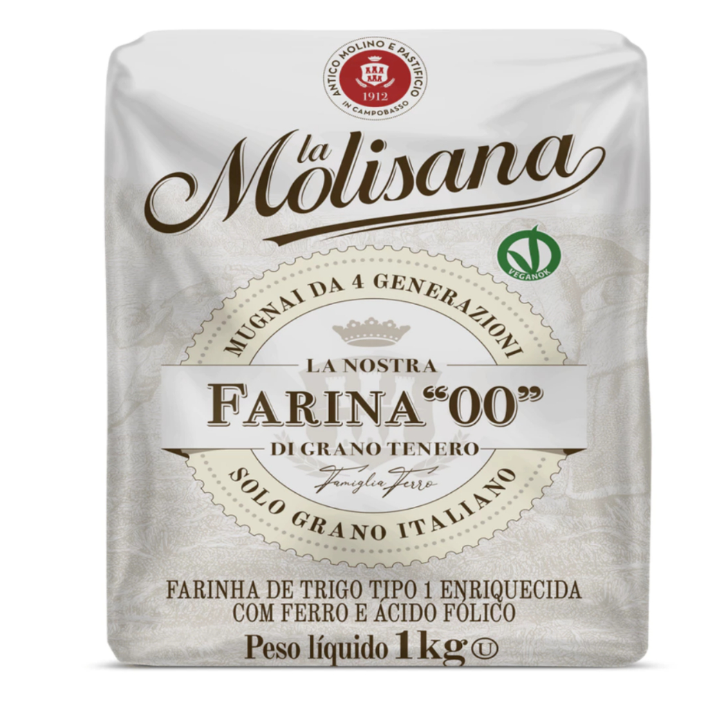 Farinha Trigo Tradicional La Molisana 1kg Italiana Tipo 00 kit com 1, 2,  e 4 unid em Oferta na Shopee