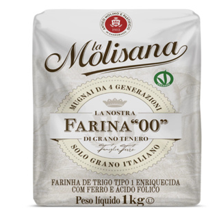 Farinha Trigo Tradicional La Molisana 1kg Italiana Tipo 00 kit com 1, 2,  e 4 unid em Oferta na Shopee
