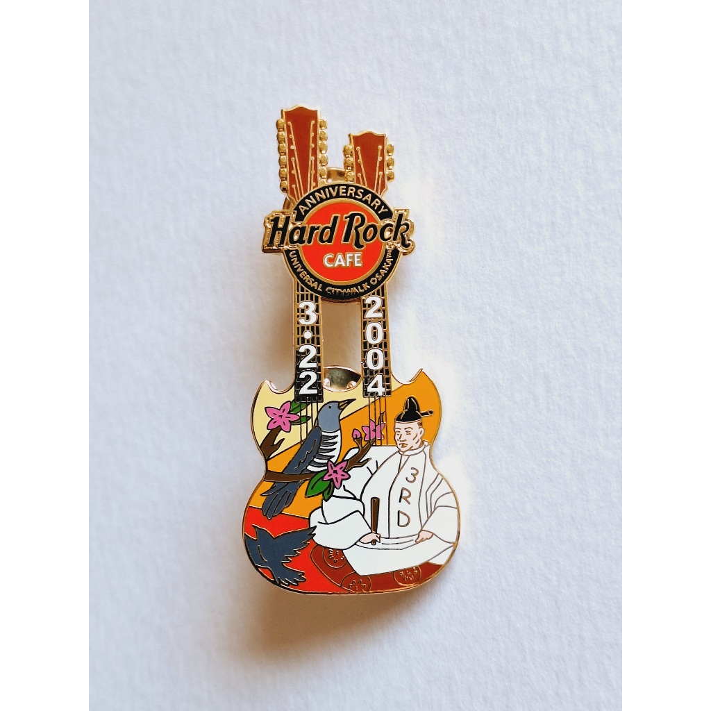 Pin / Broche - Hard Rock Cafe - Osaka Universal Citywalk - 3rd Anniversary Doubleneck Guitar 2004