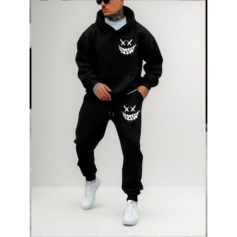 conjunto moletom flanelado unissex canguru feminina masculino  sorriso smile  de frio Premium novidade envio rápido